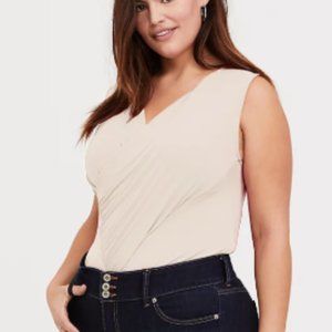 Sleeveless Cream Top